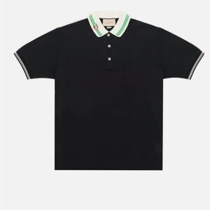 GUCCI Cotton Piquet Polo With Interlocking G - M - unisex